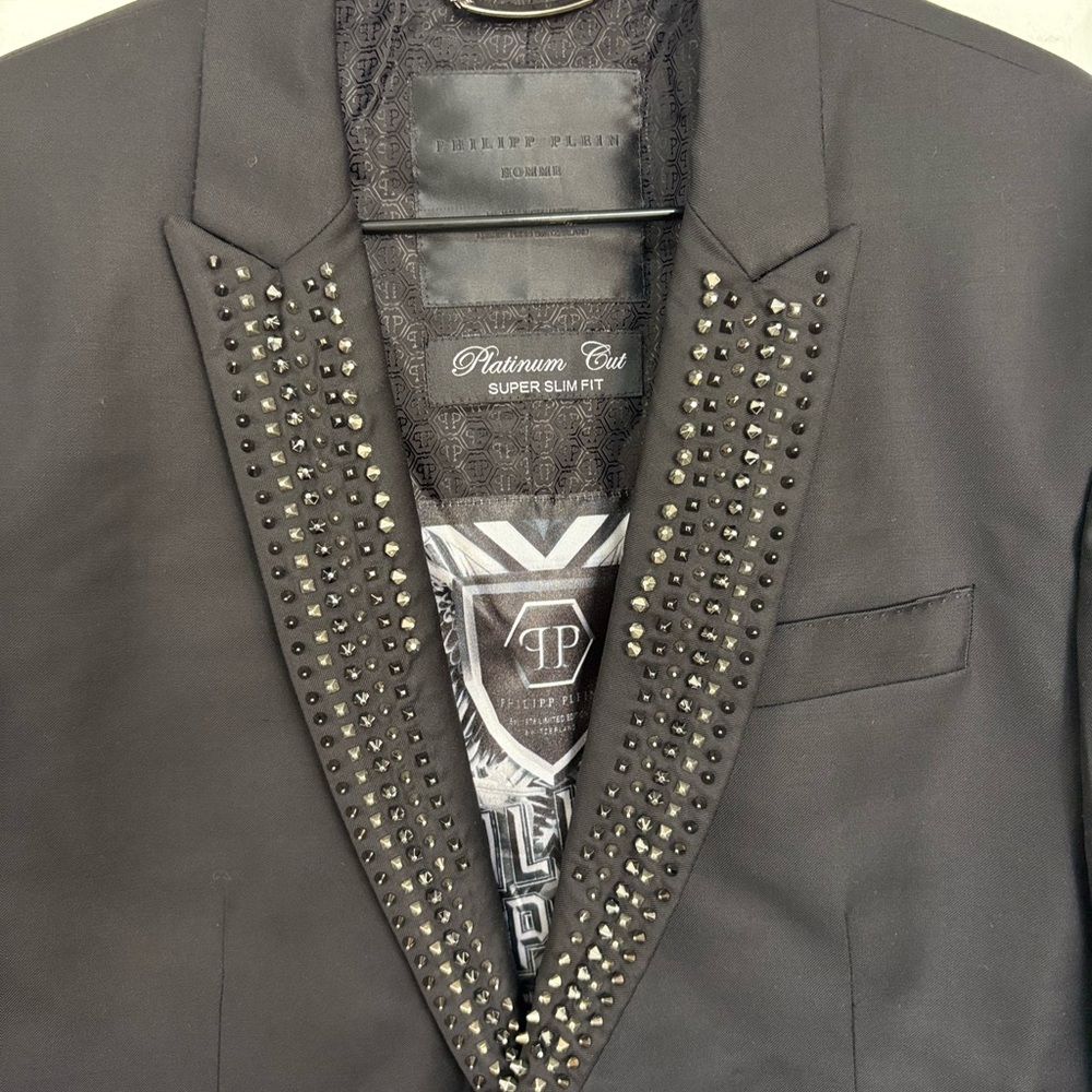 Philipp Plein Black Studded Blazer - Picture 2 of 15
